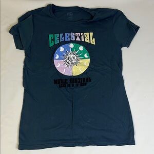 Celestial Graphic Tee in Blue